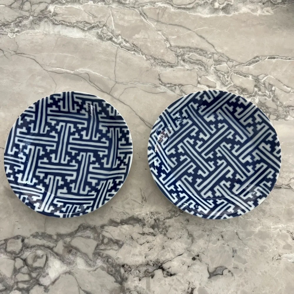 Fitz and Floyd Greek Key coaster‎ or catchall